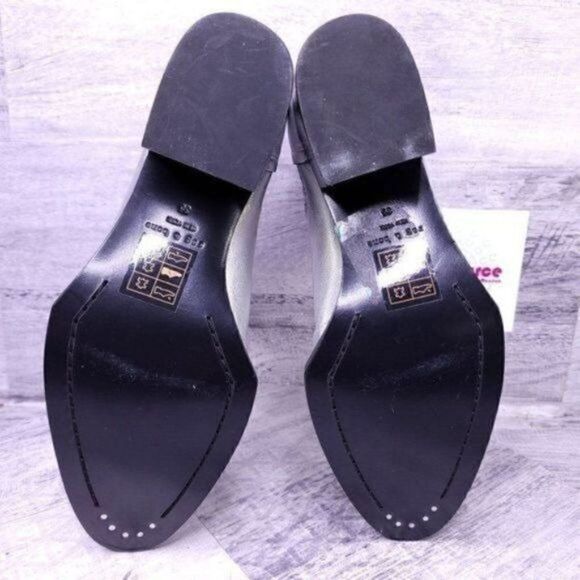 Rag & Bone Walker Leather Slip on Chelsea Ankle Boot Silver sz 35 Women's sz 5 - Picture 8 of 9